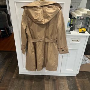 A tan London fog heavy rain coat gently used size large